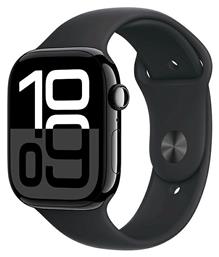 Apple Watch Series 10 42mm Jet Black με Black Sport Band (S/M)