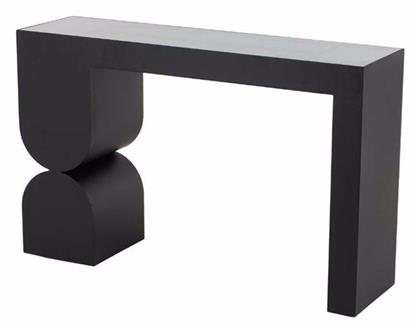 Arches Κονσόλα Μεταλλική με Γυάλινη Επιφάνεια Μαύρο Μ120xΠ32xΥ75εκ.