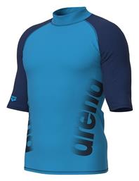 Arena Rash Vest Ανδρική Κοντομάνικη Αντηλιακή Μπλούζα Μπλε