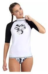 Arena Rash Vest Γυναικεία Κοντομάνικη Αντηλιακή Μπλούζα Λευκή