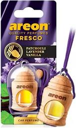 Areon Κρεμαστό Αρωματικό Υγρό Αυτοκινήτου Fresco Patchouli Lavender Vanilla 4ml