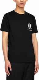 Armani Exchange Ανδρικό T-shirt Μαύρο με Λογότυπο