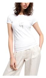 Armani Exchange T-Shirt Ασημί-λευκό