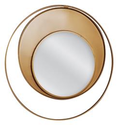 ArteLibre Bolger Καθρέπτης Τοίχου με Χρυσό Μεταλλικό Πλαίσιο Διαμέτρου 60cm