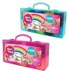 AS Λαστιχάκια Plexi Flexi Θήκη Με 2400 Λαστιχάκια & 15 Αξεσουάρ για Παιδιά 5+ Ετών Assortment (Διάφορα Σχέδια) 1τμχ