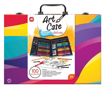 AS Σετ Ζωγραφικής Ξύλινο 100τμχ