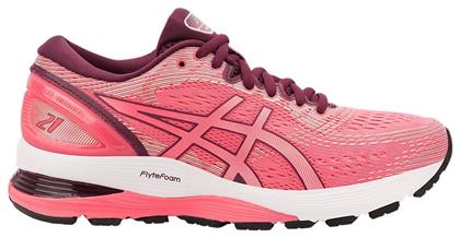 Asics Gel-Nimbus 21 Γυναικεία Αθλητικά Παπούτσια Running Ροζ από το Z-mall