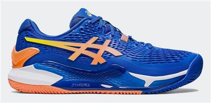 ASICS Gel-Resolution 9 Clay Ανδρικά Παπούτσια Τένις για Χωμάτινα Γήπεδα Tuna Blue / Sun Peach