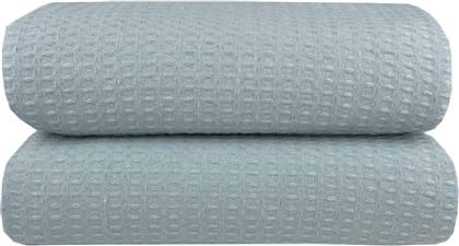 Astron Italy Waffle Κουβέρτα Πικέ Μονή 165x245εκ. Petrol