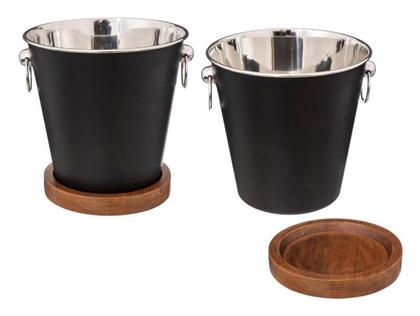 Atmosphera Σαμπανιέρα Ξύλινη με Διαστάσεις 21x22cm