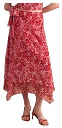 Attrattivo Midi Φούστα Floral Red