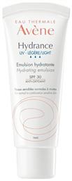 Avene Hydrance UV Light 24ωρο Ενυδατικό Γαλάκτωμα Προσώπου με SPF30 για Κανονικές/Μικτές Επιδερμίδες 40ml