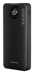 Awei P133K Power Bank 10000mAh με Θύρα USB-A και Θύρα USB-C Μαύρο από το Filinda