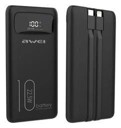 Awei Power Bank 10000mAh 22.5W Μαύρο από το Filinda