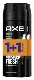 Axe Africa Non Stop Fresh Αποσμητικό 48h σε Spray 2x150ml