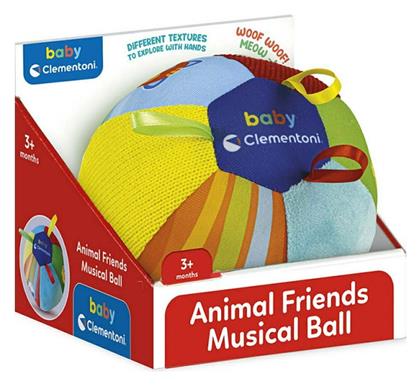 Baby Clementoni Animal Friends Music Ball για 3+ Μηνών από το Filinda