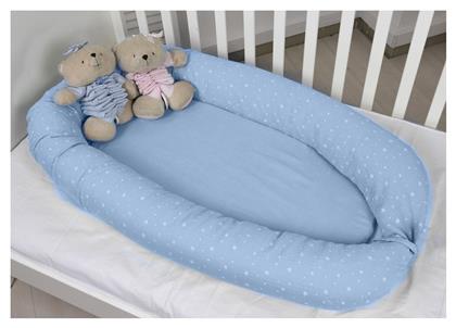 Baby Oliver Βρεφικό Μαξιλάρι Φωλιά Design 371 46-6716-371 Muslin Ciel 95x55εκ. από το Katoikein