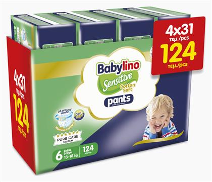 Babylino Cotton Soft Pants No. 6 για 13-18kg