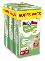 Babylino Sensitive Cotton Soft Πάνες με Αυτοκόλλητο No. 4 για 8-13kg 150τμχ από το Pharm24