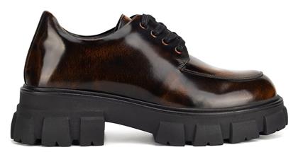 Badura Γυναικεία Oxfords σε Καφέ Χρώμα