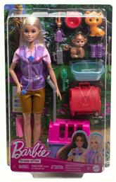 Barbie Διασώστρια Άγριων Ζώων Μπορείτε Να Είστε Κούκλα Ζούγκλα Σετ για 3+ Ετών