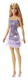 Barbie Glitz Outfits Brown Hair with Purple Dress για 3+ Ετών