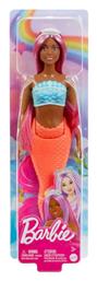 Barbie Mermaid with Colorful Hair, Tails and Headband Accessories Dark Orange Dreamtopia για 3+ Ετών