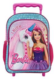 Barbie Σχολική Τσάντα Τρόλεϊ Δημοτικού σε Ροζ χρώμα