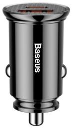 Baseus Φορτιστής Αυτοκινήτου με Θύρες 1xUSB-A 1xType-C