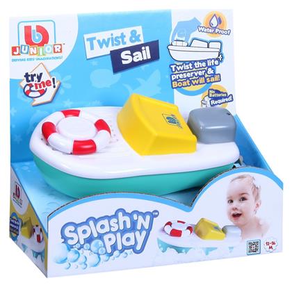 Bburago Junior Splash 'N Play Twist & Sail Βαρκούλα Μπάνιου για 12+ Μηνών