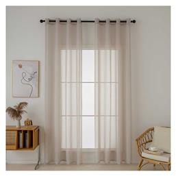 Beauty Home Κουρτίνα με Τρουκς Sharp Art 8448 Μπεζ 140x270εκ.