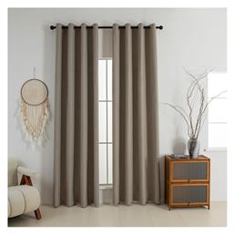 Beauty Home Κουρτίνα Συσκότισης με Τρουκς Elite Art 8392 Μπεζ 140x270εκ.