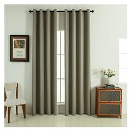 Beauty Home Κουρτίνα Συσκότισης με Τρουκς Soft Art 8391 Μπεζ 140x270εκ.
