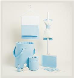 Beauty Home Σετ Βαπτισης Μονοχρωμο Premium Γαλαζιο Σετ 6 Τεμαχιων