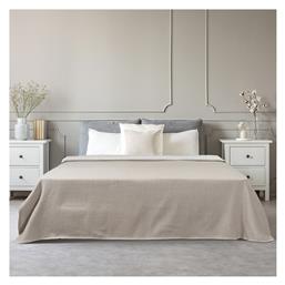 Beauty Home Stripe Κουβέρτα Πικέ Υπέρδιπλη 230x270εκ. Άμμου