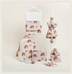 Beauty Home Βαπτιστικό Πακέτο με Θέμα Ουράνιο Τόξο 4τμχ