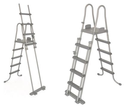 Bestway Σκάλα Πισίνας Ασημί
