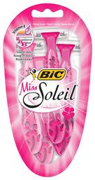 Bic Miss Soleil Ξυραφάκια Σώματος μιας Χρήσης με 3 Λεπίδες & Λιπαντική Ταινία 4τμχ