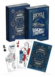 Bicycle Back to the Future Συλλεκτική Τράπουλα Πλαστική για Poker Μπλε