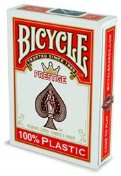 Bicycle Prestige Jumbo F44100 Τράπουλα 1τμχ Πλαστική Κόκκινη