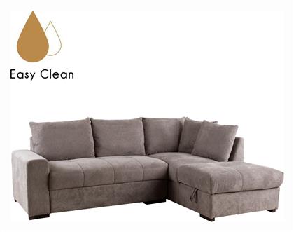 Bill Γωνιακός Καναπές Κρεβάτι 241x173x94εκ. Taupe