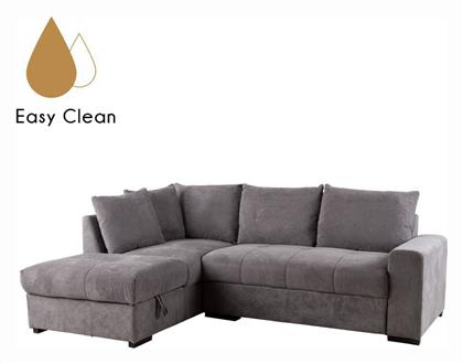 Bill Γωνιακός Καναπές Κρεβάτι Υφασμάτινος 241x173x94εκ.