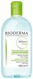 Bioderma Micellar Water Ντεμακιγιάζ Sebium Η2Ο για Λιπαρές Επιδερμίδες 500ml από το Pharm24