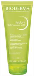 Bioderma Sebium Actif Gel Καθαρισμού Προσώπου 200ml