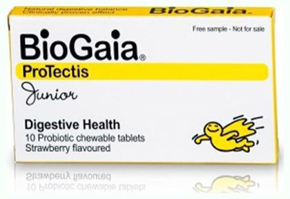 BioGaia ProTectis Junior Προβιοτικά για Παιδιά 10 μασώμενες ταμπλέτες Φράουλα από το Pharm24