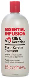 Bioshev Professional Essential Infusion Post-Keratin Silk Σαμπουάν για Αναδόμηση/Θρέψη για Όλους τους Τύπους Μαλλιών 500ml από το Plus4u