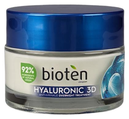 Bioten 3D Κρέμα Προσώπου Νυκτός για Ενυδάτωση & Αντιγήρανση με Υαλουρονικό Οξύ 50ml