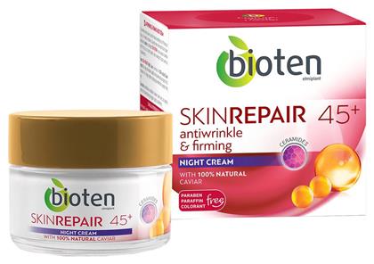 Bioten Skin Repair Κρέμα Προσώπου Νυκτός για Ενυδάτωση, Αντιγήρανση & Σύσφιξη με Χαβιάρι & Ceramides 50ml