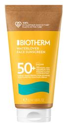 Biotherm Waterlover Sunscreen Αντηλιακή Κρέμα Προσώπου SPF50 50ml