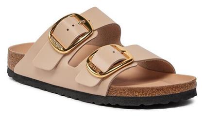 Birkenstock Arizona Big Buckle Γυναικεία Σανδάλια Shine New Beige Narrow Fit